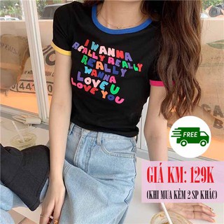 [SẴN] Áo croptop nữ ngắn tay Ulzzang Quảng Châu ATC4