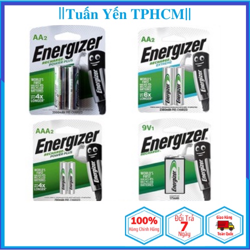 PIN SẠC AA, AAA, 9V ENERGIZER 2300mah, 2000mah, 700mah, 175mah (CHÍNH HÃNG).
