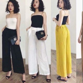 QUẦN DÀI ỐNG RỘNG vải Đũi