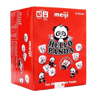 Combo 10 Hộp Bánh Gấu Meiji Hello Panda, hộp 50g