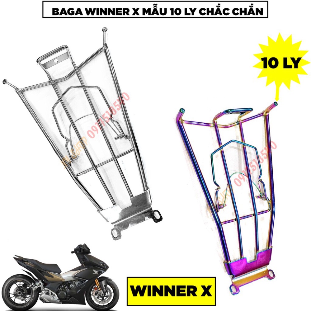 Baga Winner X 10ly inox Ảnh thật Sp