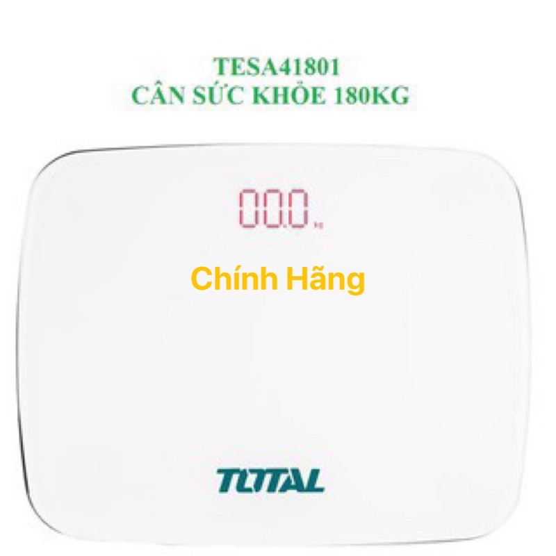 TOTAL  Cân sức khỏe 180kg (Bảo hành 01 tháng) TESA41801  (Cam kết Chính Hãng 100%)