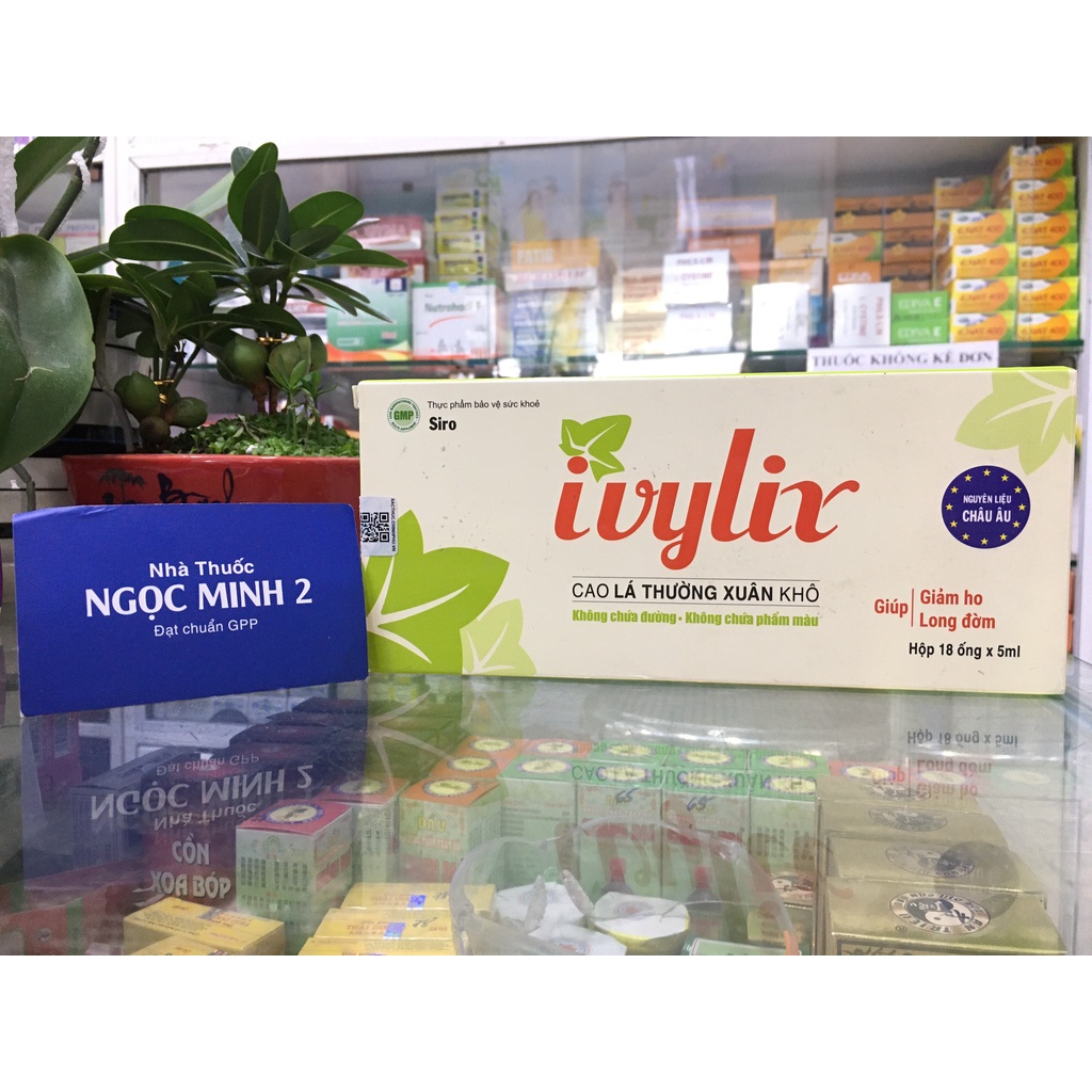 ✅ [Chính Hãng] Ivylix cao lá thường xuân khô giúp giảm ho long đờm
