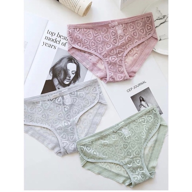 ♥️ Shop Uy Tín ♥️Quần lót nữ.Quần lót ren trái tim cao cấp