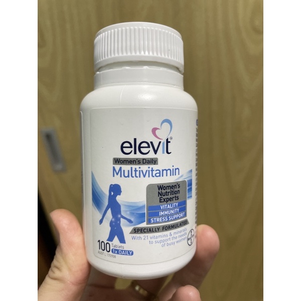 Elevit Women's Multi - VITAMIN TỔNG HỢP ELEVIT CHO PHỤ NỮ ( bao gồm cả phụ nữ có thai và đang nuôi con nhỏ) - 100V