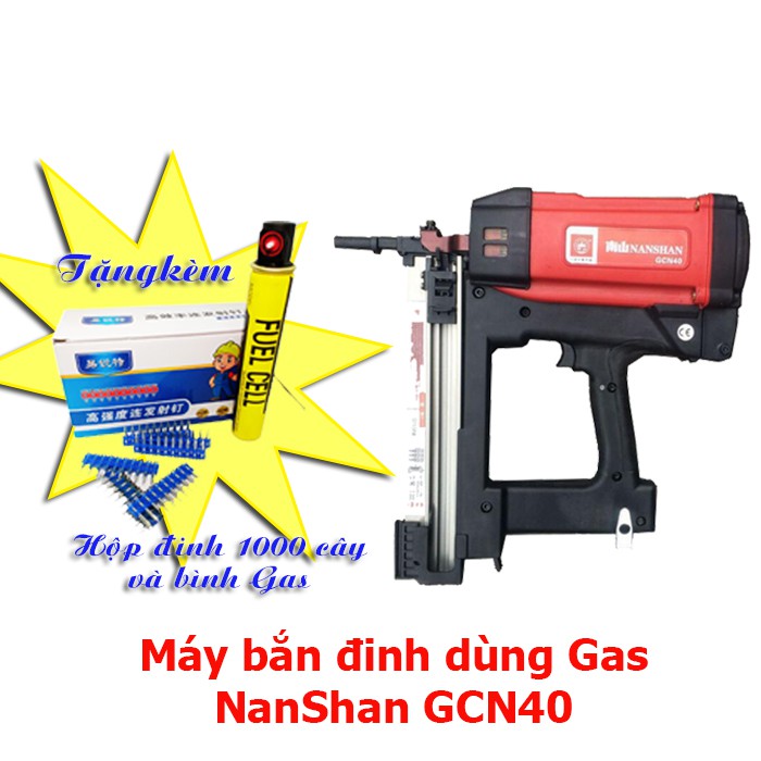 Máy bắn đinh bê tông ( súng bắn đinh ) dùng Gas NANSHAN GCN40