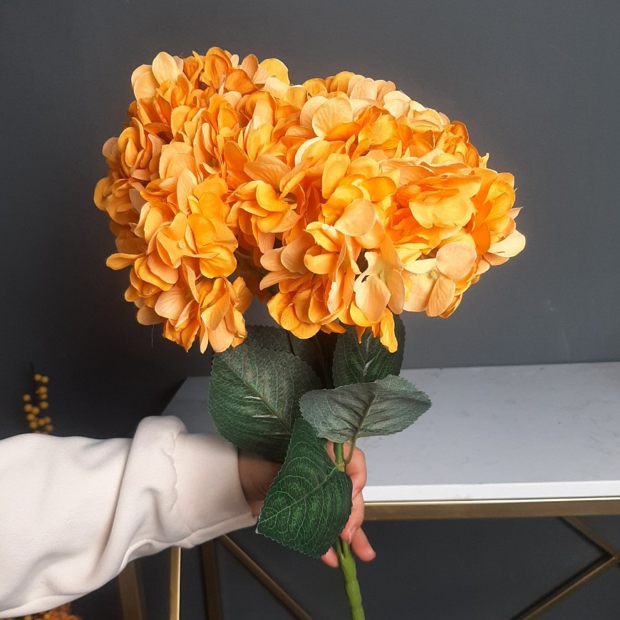 Tú cầu đơn vintage 1 bông [HOA LỤA CAO CẤP LACHANCE], Hoa trang trí Anthinh Decor