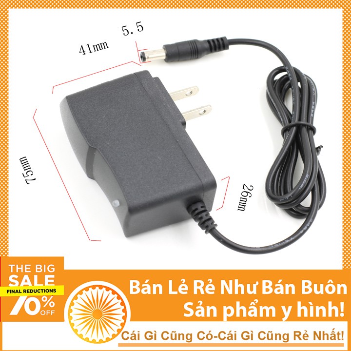 HAUI Nguồn Adapter 3V 1A Jack DC 5.5x2.1mm DHCNHN