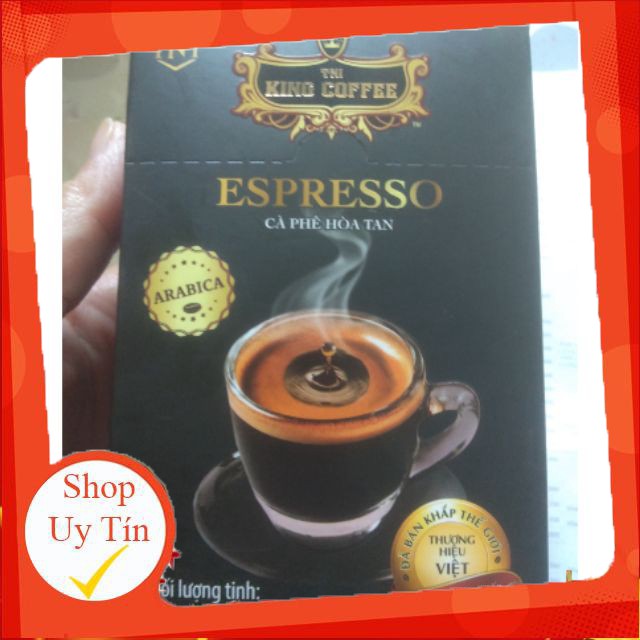 [Siêu Rẻ] Espresso- cafe hoà tan, Cà phê đen hòa tan King Coffee Espresso _ Hộp 15 stick, king espresso | BigBuy360 - bigbuy360.vn