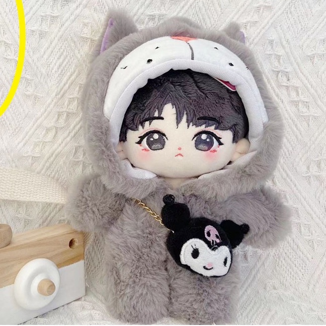 Outfit doll 20cm hình gấu, chó, mèo bông