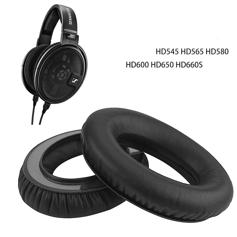 Đệm Bọc Đầu Tai Nghe Bằng Da Thay Thế Cho Sennheiser HD545 HD565 HD580 HD600 HD650 HD660S