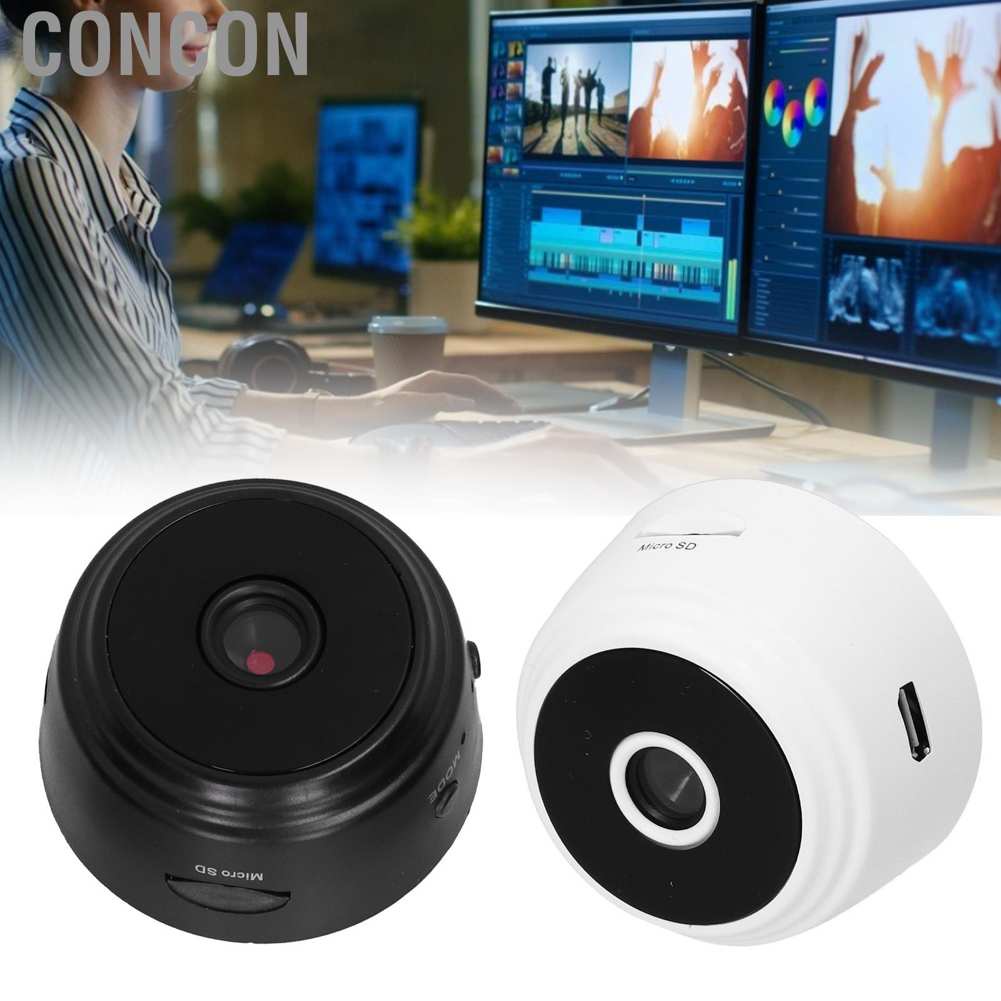 Webcam Hd 1080p Điều Khiển Từ Xa Không Dây Kết Nối Wifi Có Thể Sạc Lại Cho Máy Tính / Notebook / Tv Box