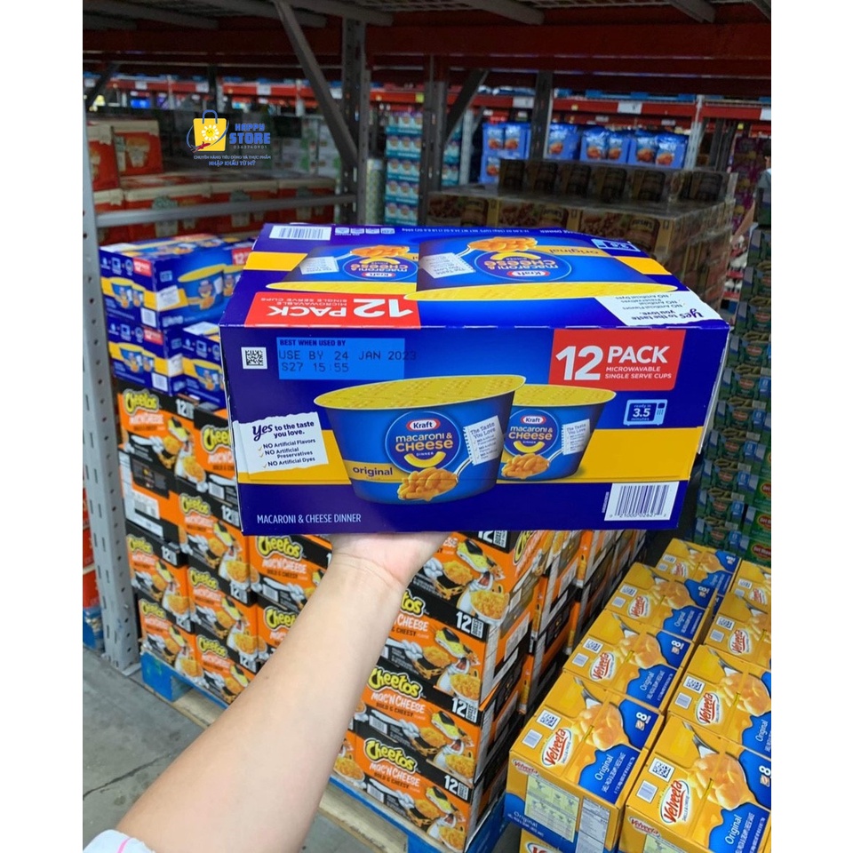 - NUI ĂN LIỀN VỊ PHÔ MAI HIỆU KRAFT CUP 58 GR