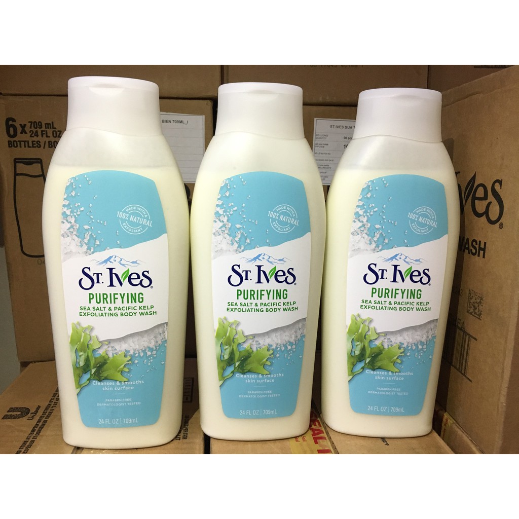 Chính hãng-Sữa Tắm ST.IVES 650ML Cam chanh/ Muối Biển /Yến mạch Bơ- Bao bì mới | BigBuy360 - bigbuy360.vn