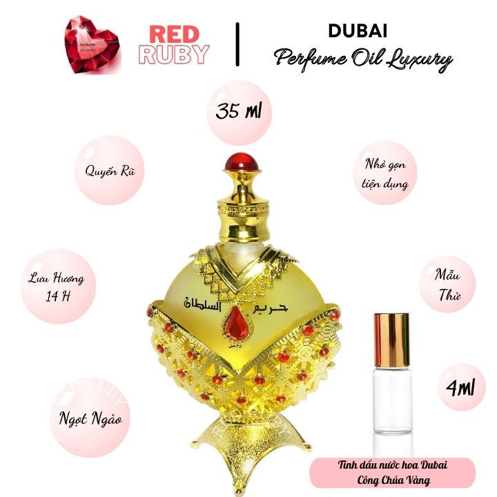 Tinh Dầu Nước Hoa Dubai Công Chúa Vàng Nữ Hoàng Đỏ Hareem Al Sultan Nội Địa Chính Hãng Cao Cấp