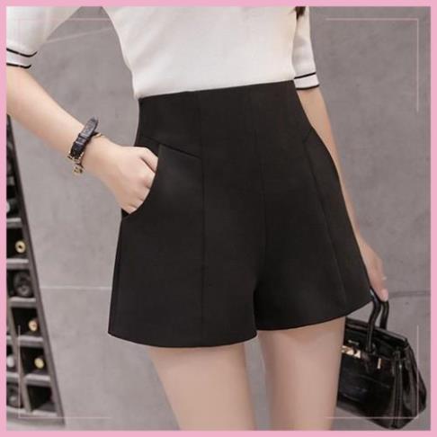 Quần Short Cạp Cao Cao Cấp Khóa Kéo Sau 10 Màu 022