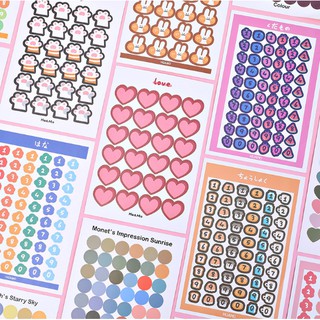 Sticker trang trí sách, đồ dùng học tập, phòng xinh xắn | Lumin Store