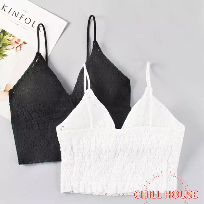 MỚI*Áo bra ren hai dây mảnh hoa nhí chun lưng nhẹ nhàng sexy B 609 - CHILLHOUSE