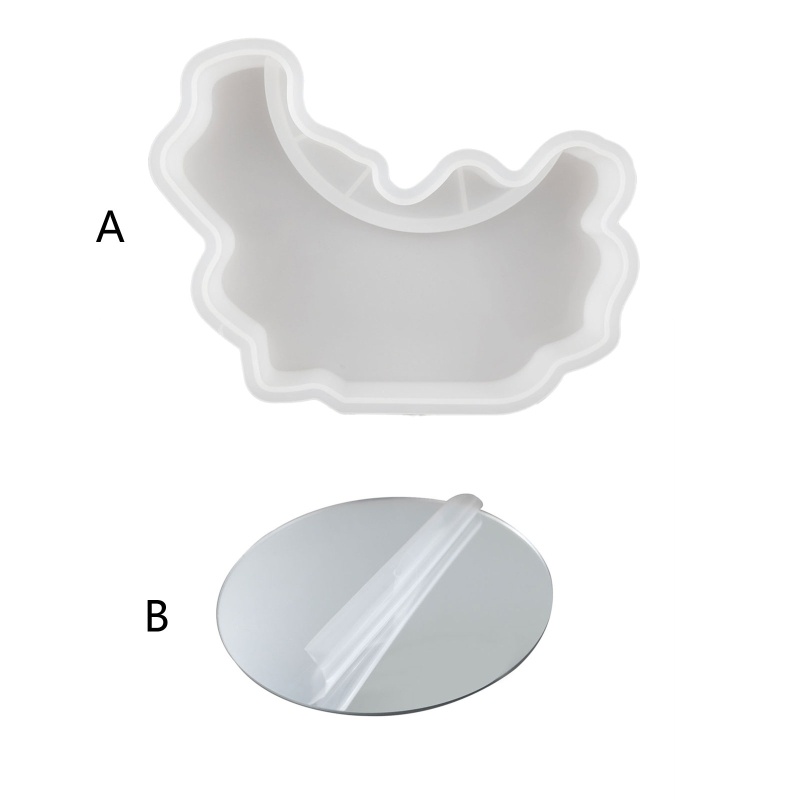 Khuôn Silicone Làm Gương Trang Điểm Hình Học Diy