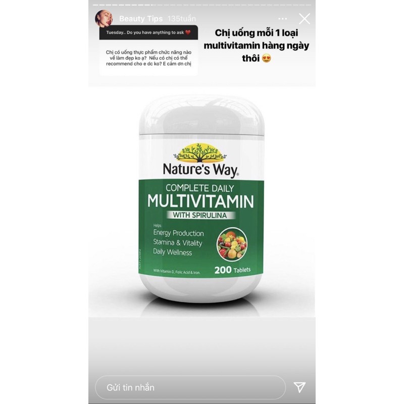 Viên bổ tổng hợp Multivitamin Nature's Way của Úc