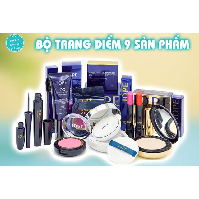 Bộ trang điểm Iope 9 sản phẩm