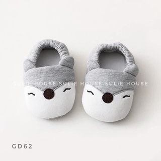 Giày tập đi cho bé trai bé gái GD62 – Giày bông hình thú cotton chống trượt