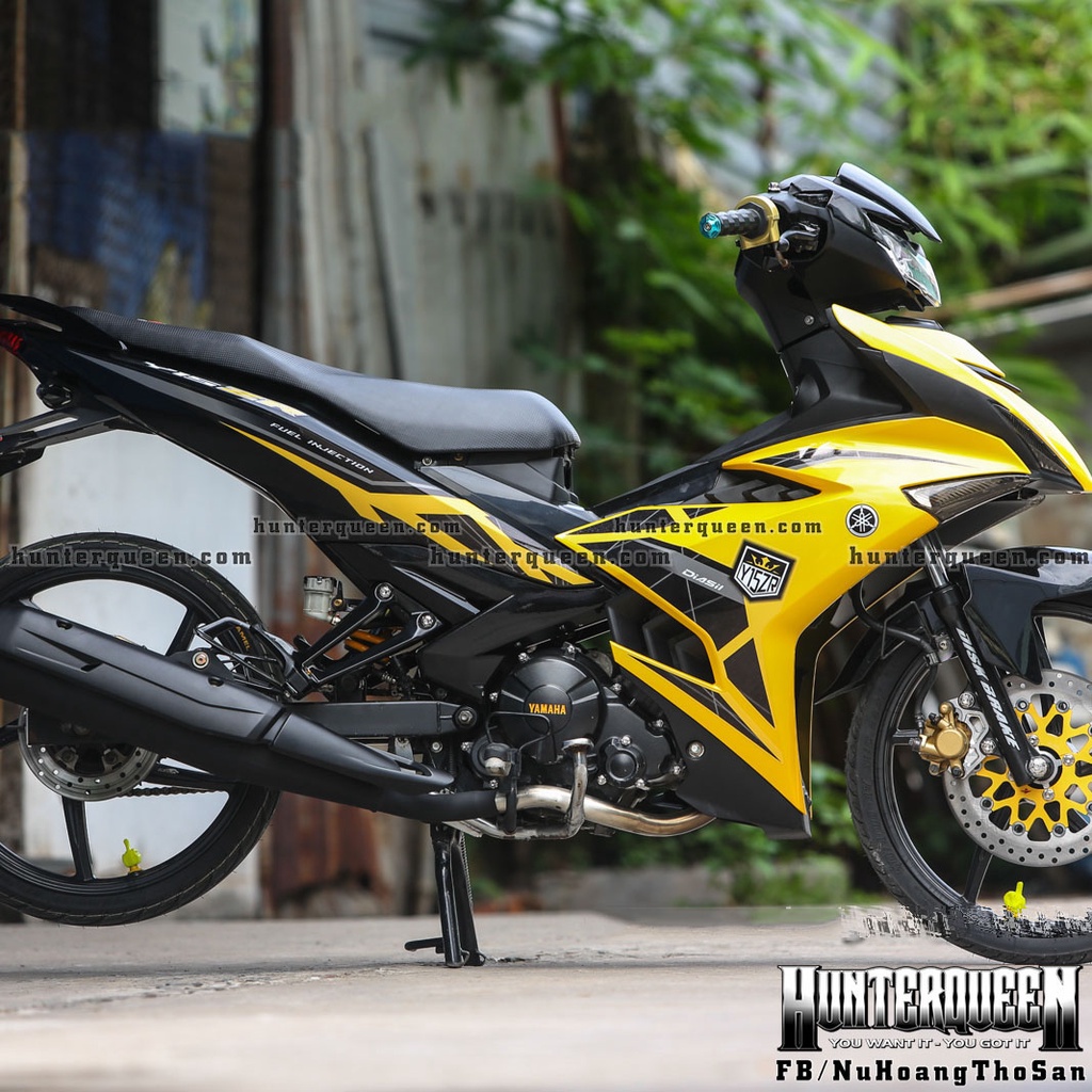 Tem rời in UV cao cấp, Y15ZR đen vàng. Dán xe Exciter 150. Kích thước chuẩn, không bay màu, độ dính cao. Tặng logo