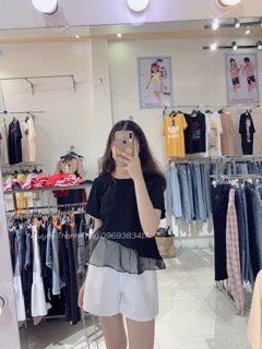 set áo bèo ren + quần trắng ( ảnh thật)