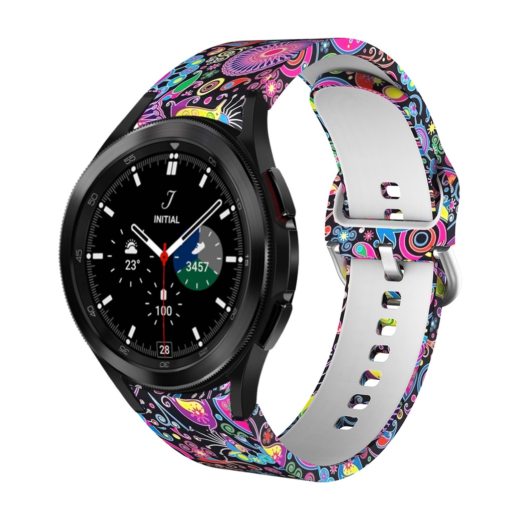 Dây đeo đồng hồ thông minh bằng silicon cho Samsung Galaxy Watch 4 Classic 46mm 42mm/Watch4 44/40mm