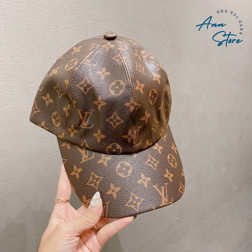 Mũ Bucket LV - Lưỡi trai Da LV Thời Trang, Chất Liệu Da PU Cao Cấp, Màu Nâu, Họa Tiết Logo Hãng Đặc Trưng, Full Tag