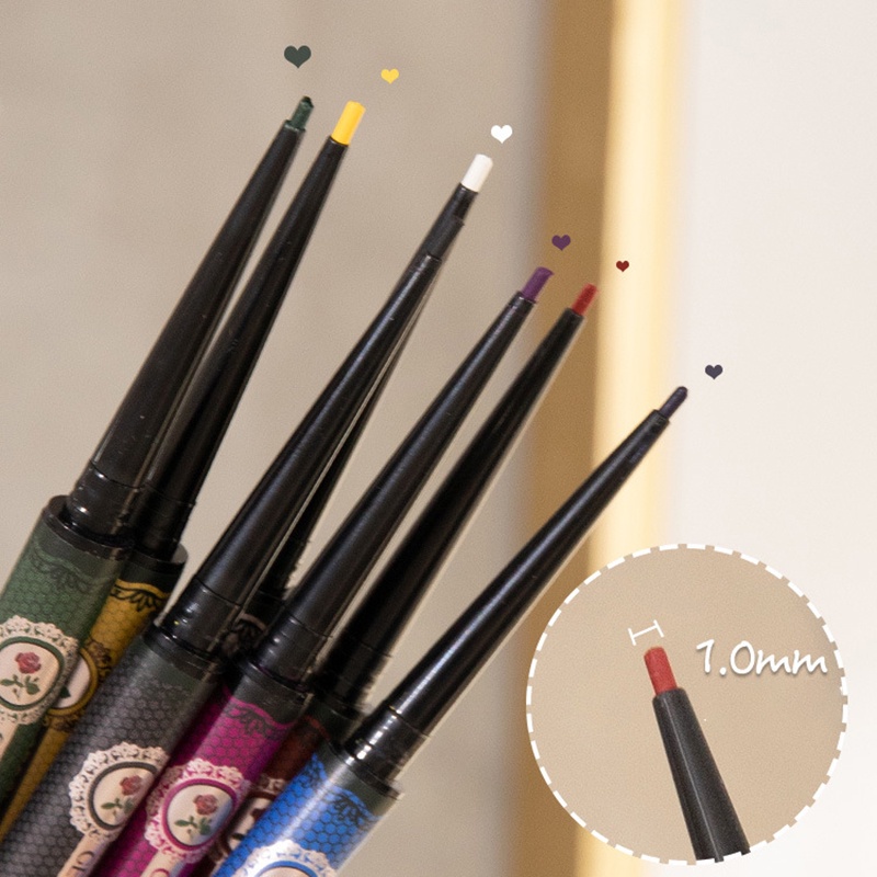 Bút Kẻ Mắt Gemeng Làm Sạch Sâu Chống Thấm Nước Không Nhòe Màu Trắng Sữa Cho Người Mới Bắt Đầu JP5