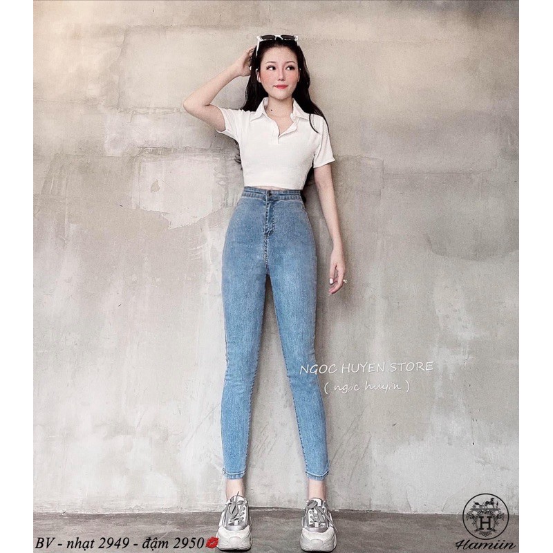 QUẦN JEAN NỮ CẠP CAO TÔN DÁNG MS18929