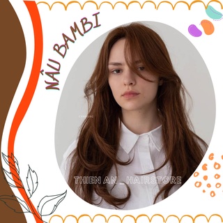 Thuốc nhuộm tóc màu NÂU BAMBI + tặng kèm trợ dưỡng 100ml