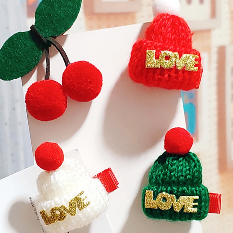 Kẹp Tóc Hình Nón Giáng Sinh Dễ Thương