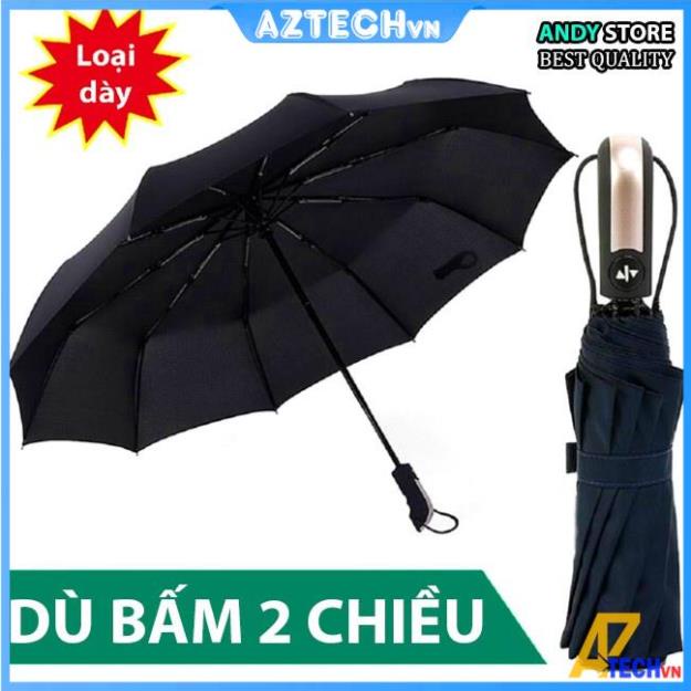 Dù che mưa tự động gấp mở 2 chiều thông minh, hàng cao cấp siêu dày loại 1, siêu bền