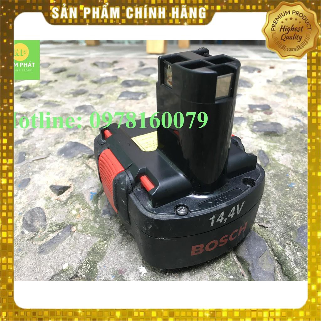 Pin Bosch. 14,4V làm từ pin 4 cell LI-ON 18650 (pin dòng xã cao) dung lượng 4.4 Ah