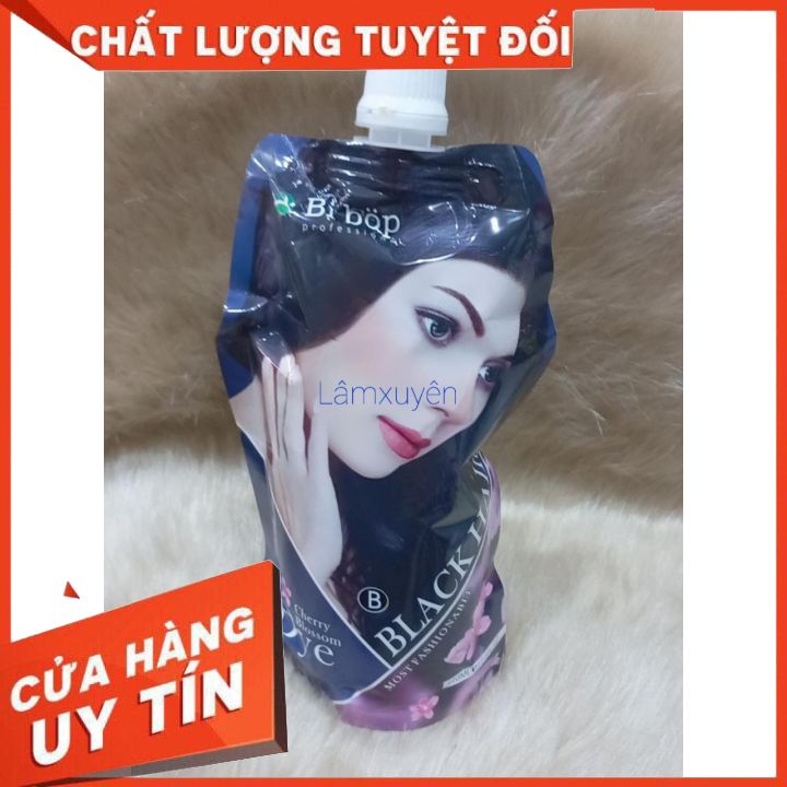 NHUỘM ĐEN PHỦ BẠC BB KHÔNG DÍNH DA ĐẦU