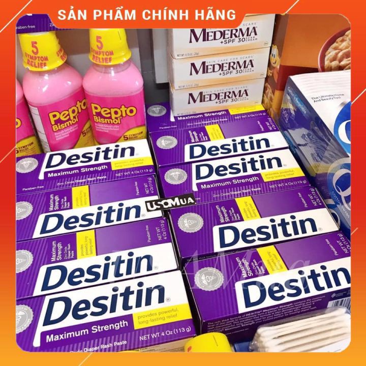Kem Trị Hăm Desitin Rapid Relief & Desitin Maximum Strength (113g)