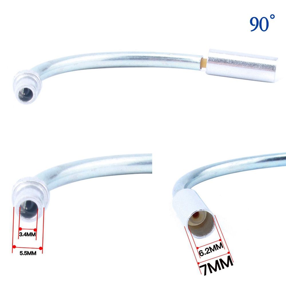 1/ 2 cặp ống uốn/ vỏ bọc bảo vệ phanh xe đạp leo núi MTB hình chữ V chất lượng cao