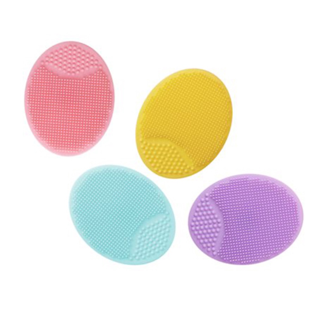 Miếng cọ rửa mặt silicone tẩy tế bào chết, pad rửa mặt ngừa mụn, làm sạch lỗ chân lông