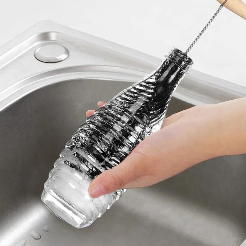 Bộ Cọ Vệ Sinh Bình Thủy Tinh / Chai Nước Cổ Hẹp Đa Năng