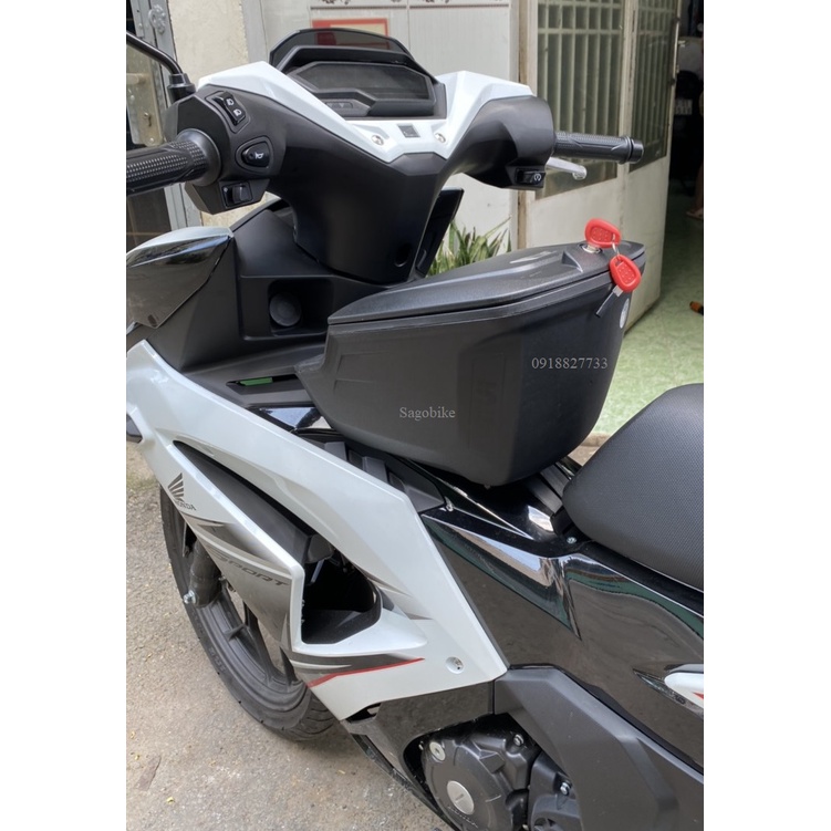 Thùng giữa Winner X 2022, thùng Givi G10N kèm bát gắn cho xe Winner X V3, hàng Givi chính hãng, bảo hành 2 năm