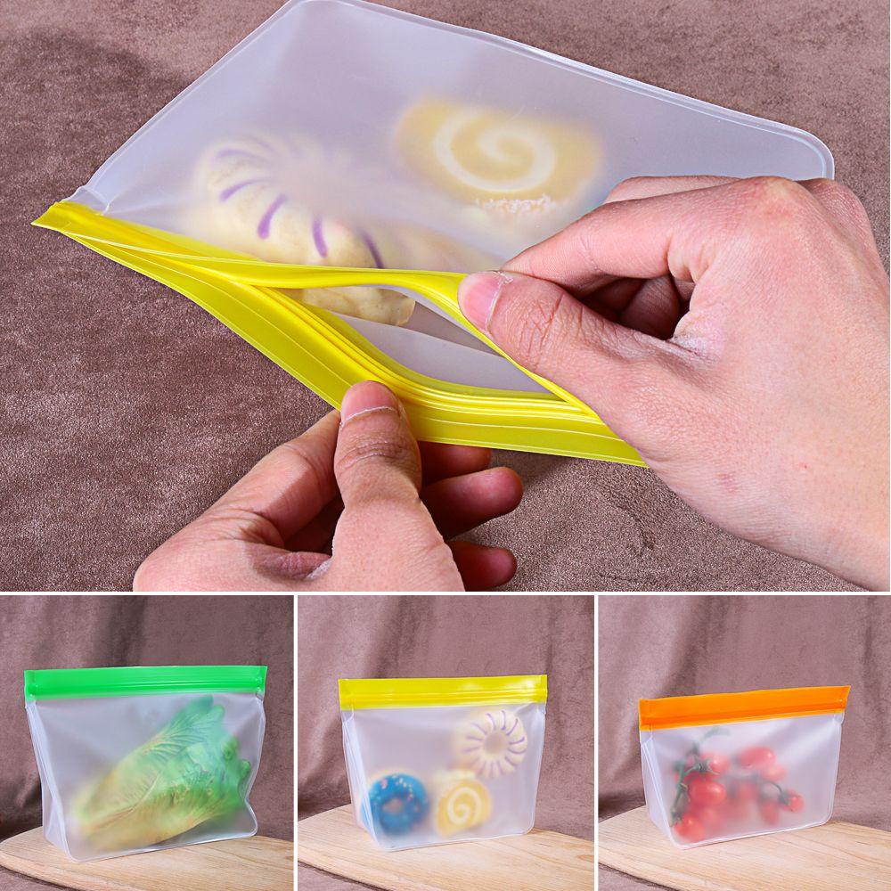 .Túi Silicone Đựng Thức Ăn Tươi Tái Sử Dụng Chống Rò Rỉ