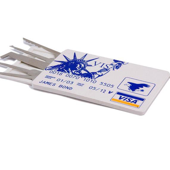 Credit Card Lock Pick Set Door Padlock Opener Tool