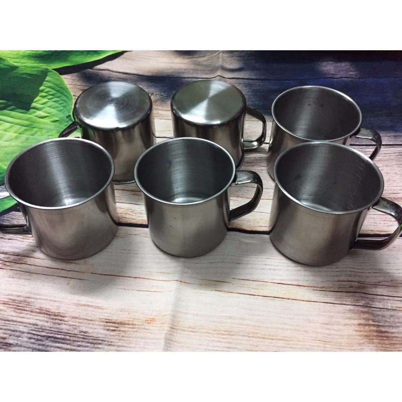 Combo 6 Ca Inox (7cm) Làm Đá - Uống