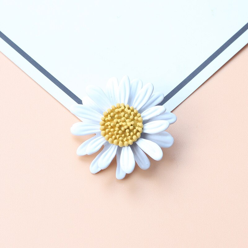 Ghim Cài Áo Kim Loại Hình Hoa Cúc Phong Cách Vintage Thời Trang