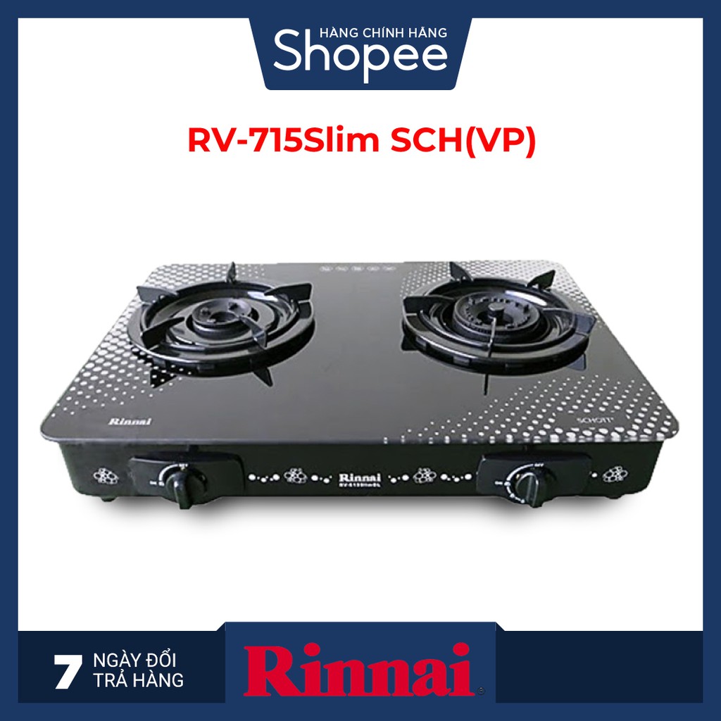 Bếp gas 7 tấc Rinnai RV-715Slim SCH(VP), Chén đồng có đầu hâm