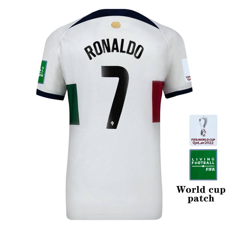 Áo Thun Bóng Đá 22-23 World Cup Bồ Đào Nha Bernardo Silva B Fernandes Felix Ronaldo Dễ Thương