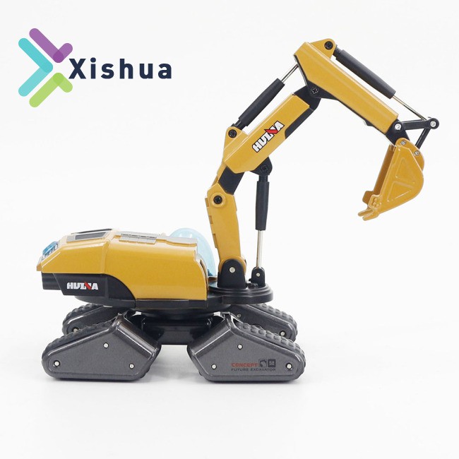 RU Model Of HuiNa 1703 1:50 I9 Conceptual  Alloy  Excavator control excavator toy controller forklift toys Mini Car