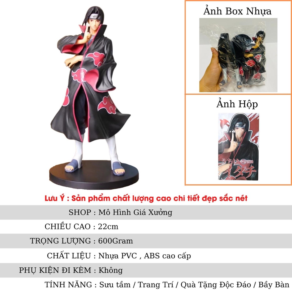 Mô hình Naruto ITACHI Akatsuki siêu đẹp hàng chất lượng cao 22cm  figure mô hình naruto , mô hình giá xưởng